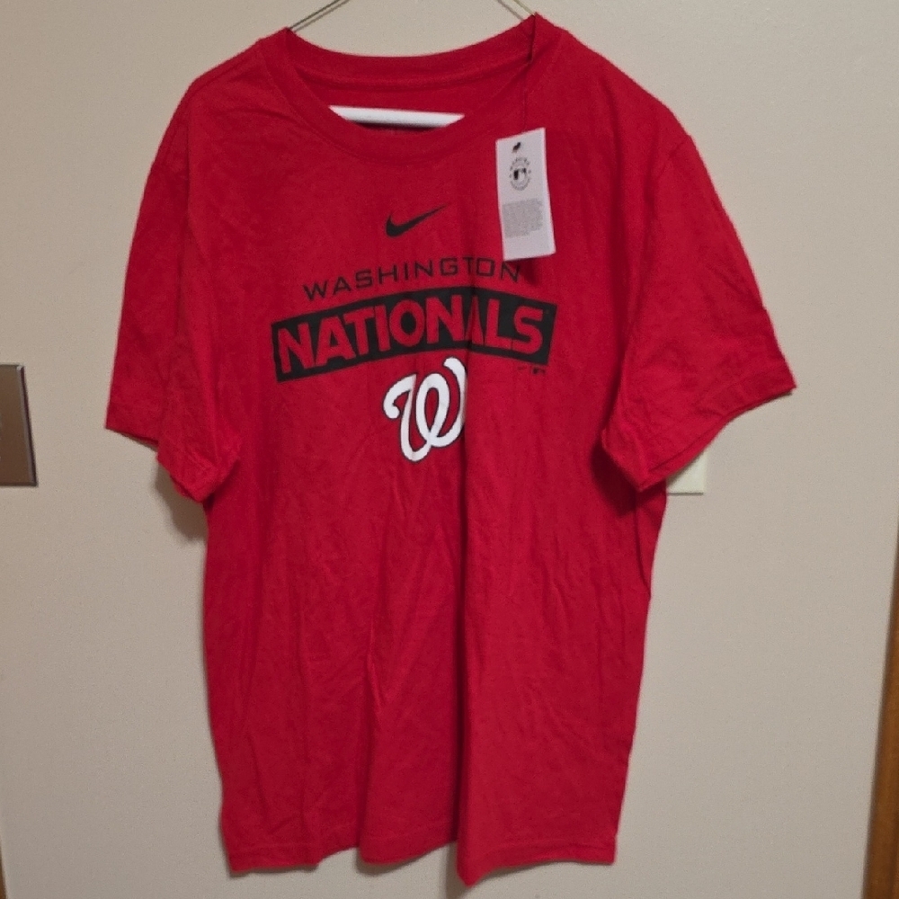 Nike Red Washington Nationals Tee